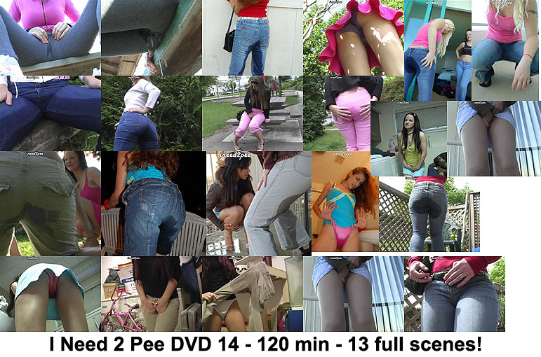 female desperation pee piss in pants panty jeans